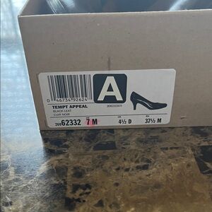Clarks Black Leather Heels